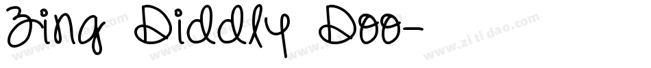 Zing Diddly Doo字体转换